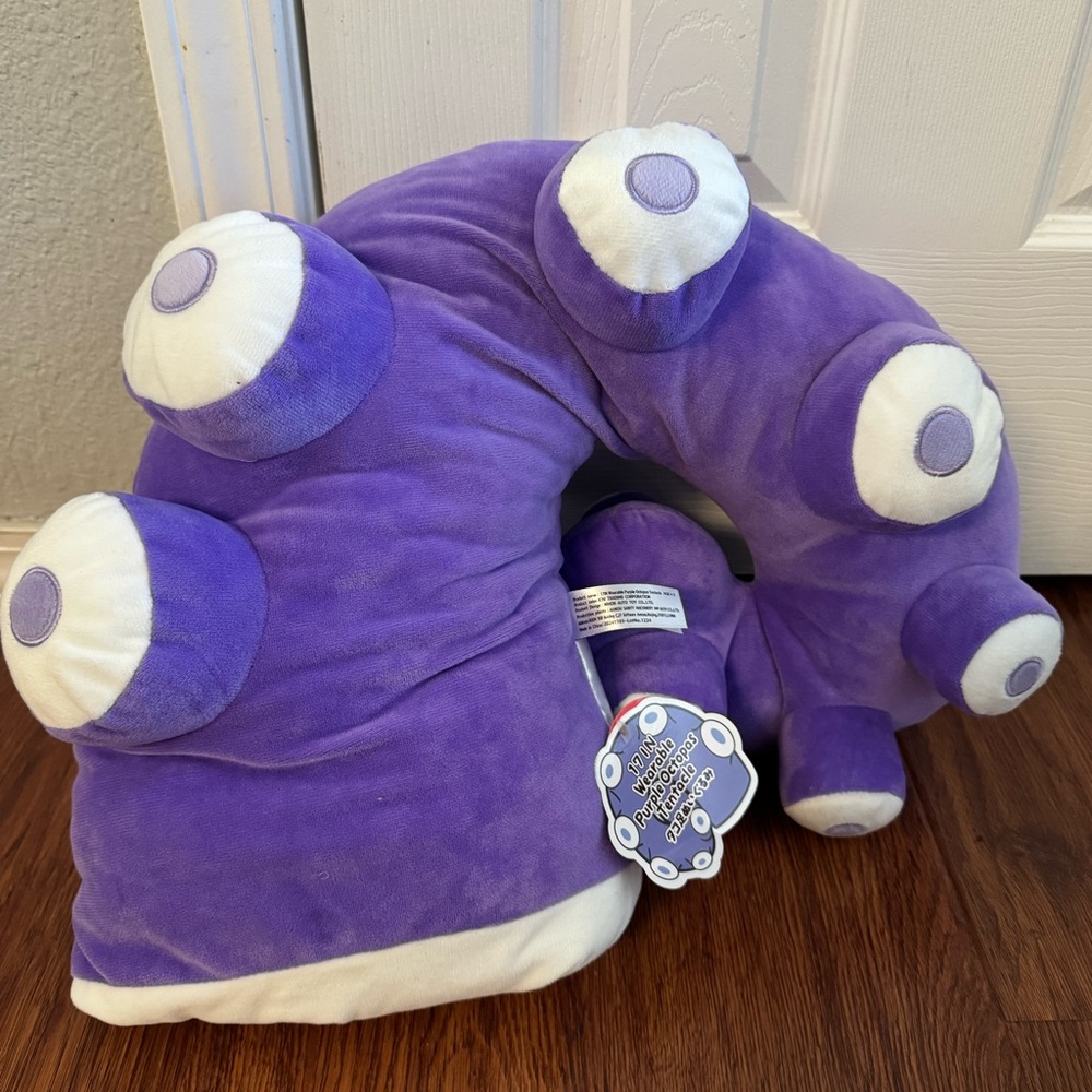 NEW Wearable Purple Octopus Tentacle Plush Large 17 in Japan